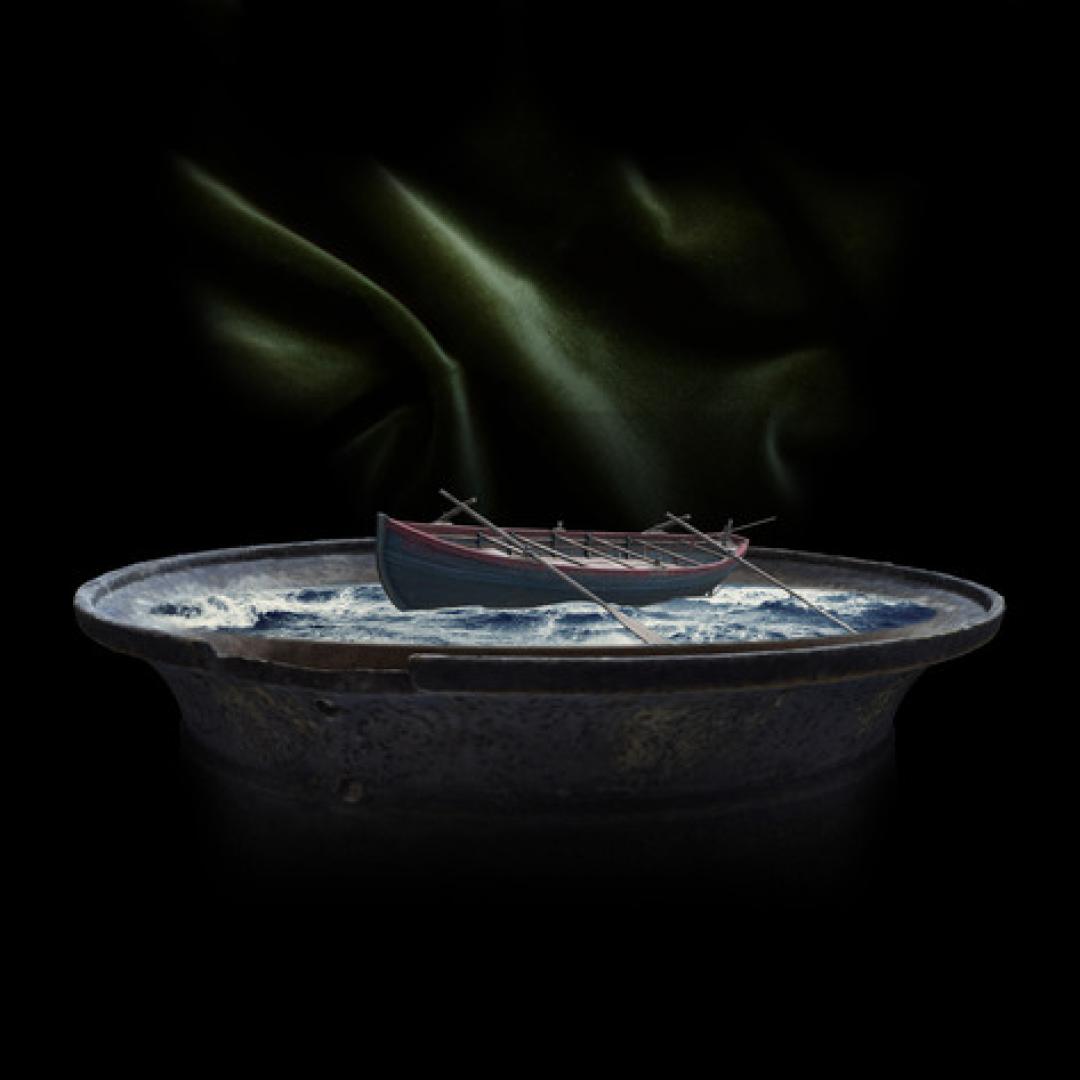 Wunderkammer (envy): 8 channel lenticular video presented through pepper’s ghost vitrines, accompanied by occasional ephemeral projection.