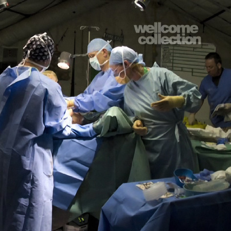Operating theatre at Camp Bastions field hospital